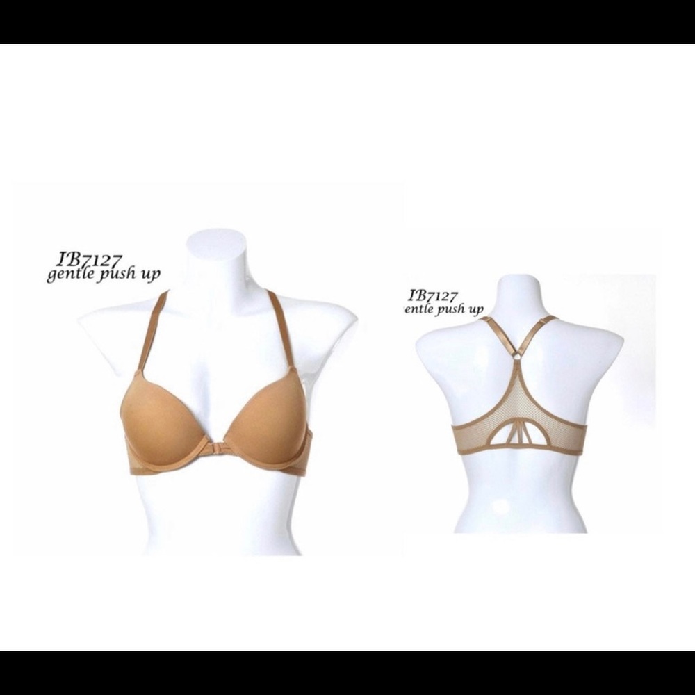 Push-up Bra Gentle Racerback Front Close. Size 32B,34B,34C or 36B.